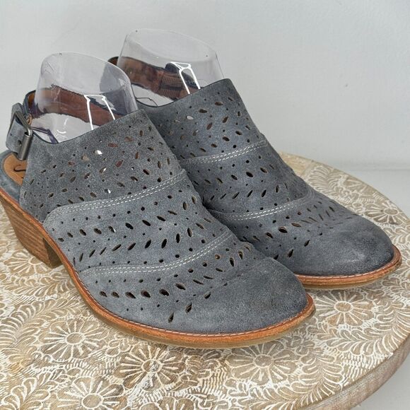 Sofft Gray Perforated Mules - Picture 3 of 10